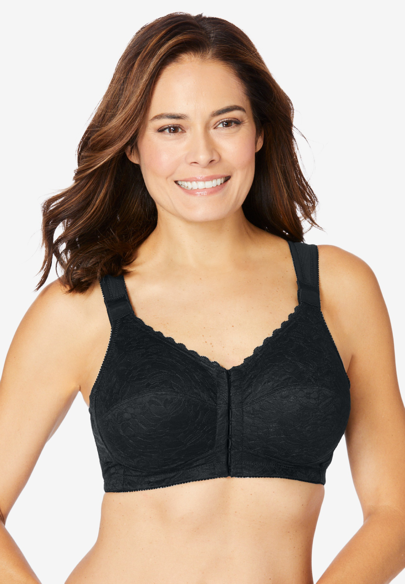 Lace Wireless Posture Bra By Comfort Choice Plus Size Lace Bras