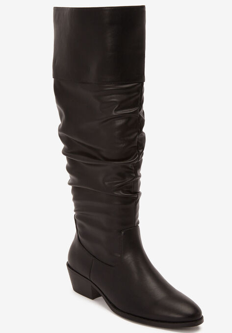 The Lucille Wide Calf Boot By Comfortview Plus Size Tall Boots