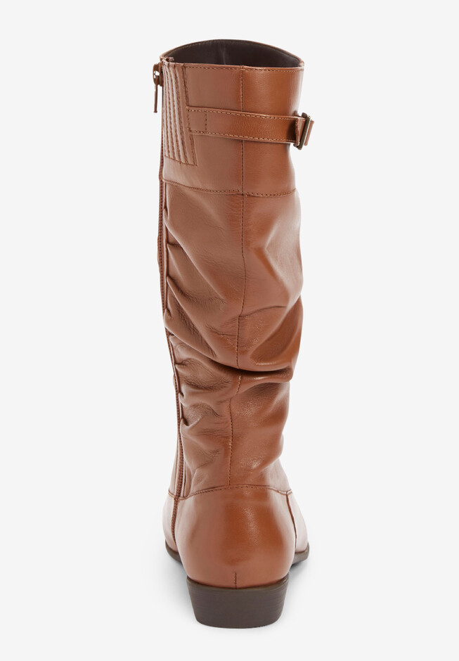 The Monica Wide Calf Leather Boot