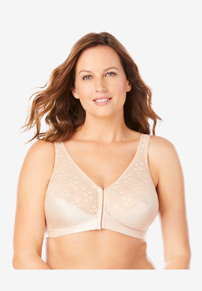 Exquisite 5100565 Form Fully Womens Front Close Posture Bra Beige
