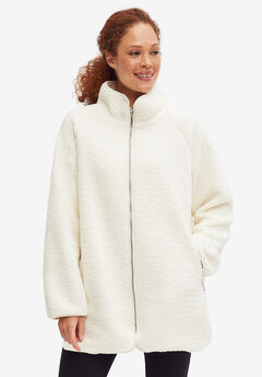 Ladies' Plus Size Wool & Fleece Coats