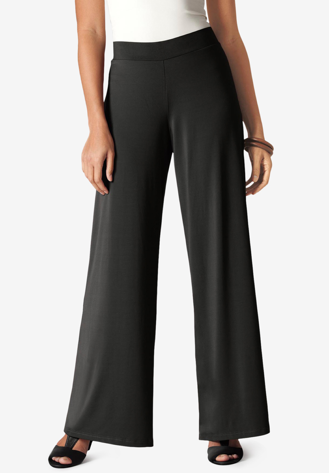 Travel Knit Palazzo Pant Jessica London