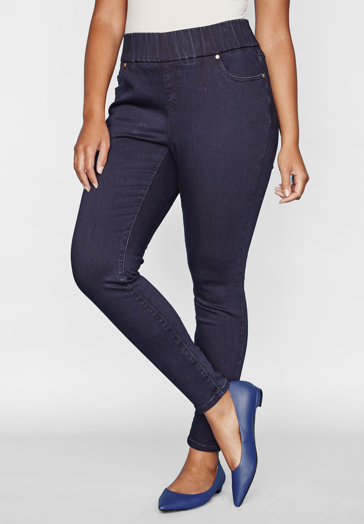 Comfort Waistband Skinny Jeans| Plus Size Bottoms | Jessica London