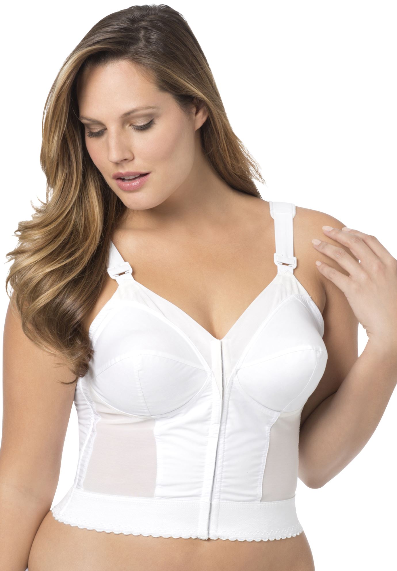 Front Hook Longline Bra From Fully By Exquisite Form® Plus Size Full Coverage Bras Jessica 