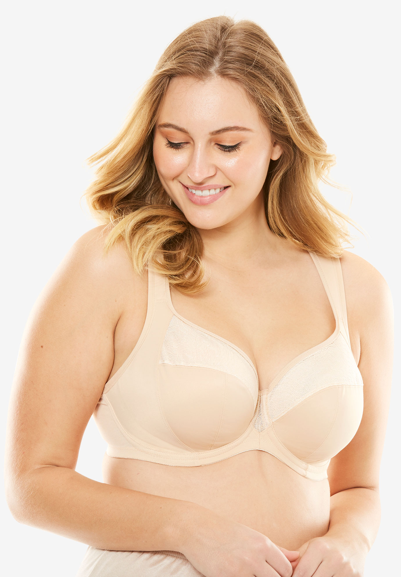 Goddess® Heather Banded Underwire Bra 6060 Plus Size Lace Bras 