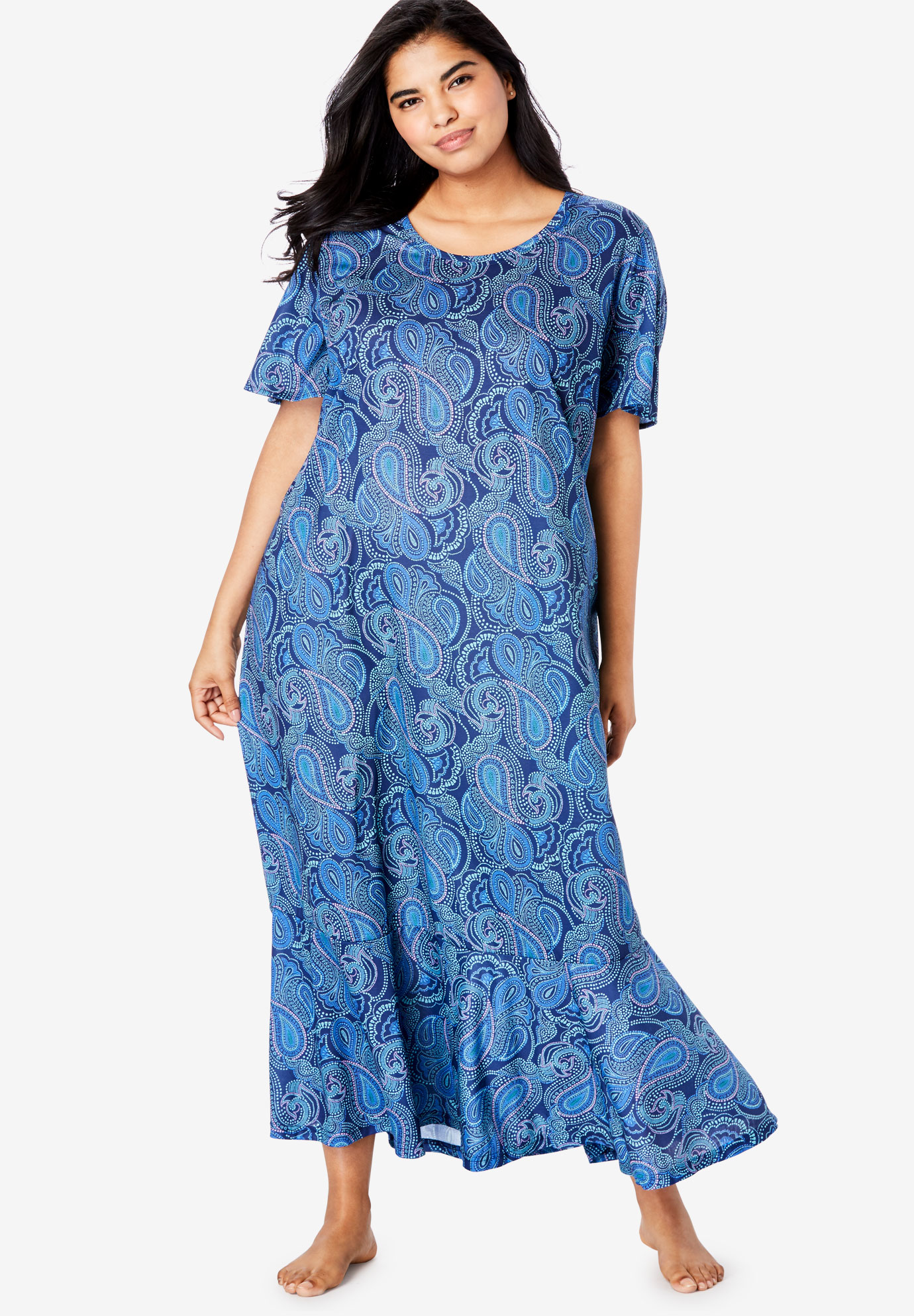 Cool Dreams Flounced Nightgown by Only Necessities®| Plus Size ...