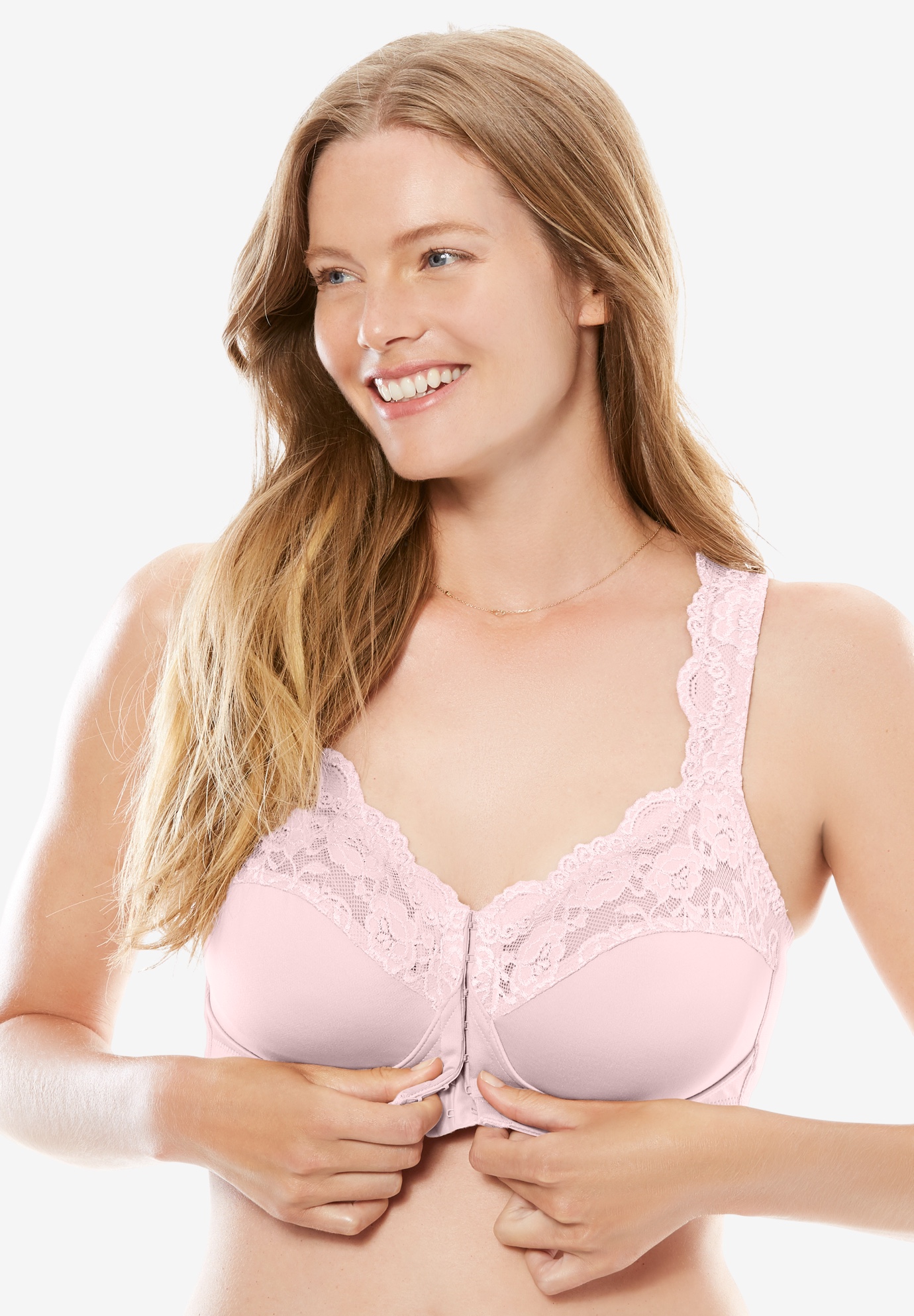 Front Hook Gel Strap Wireless Bra By Comfort Choice® Plus Sizewireless Bras Jessica London 7722